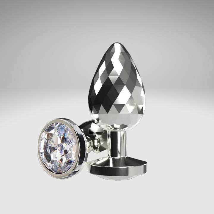 Translation missing: nl.ToyJoy Disco Diamond Buttplug Small – Aluminium met Edelsteen Basis