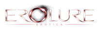 Logo van Erolure luxe style met rose gold style letter O