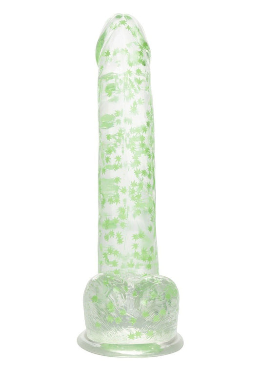 Translation missing: nl.Naughty Bits I Leaf Dick Glow-In-The-Dark  Wietblad Dildo - Erolure