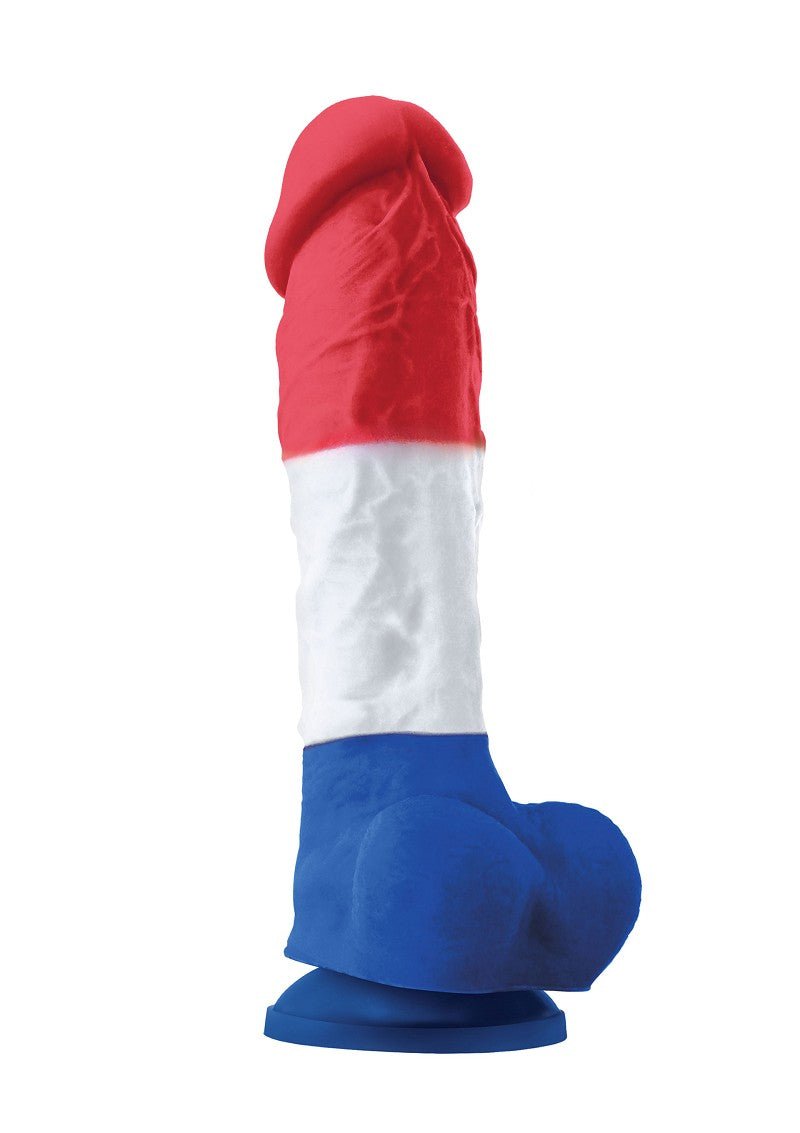 NS Novelties Tricolor Editie Dildo 8'' - Erolanya