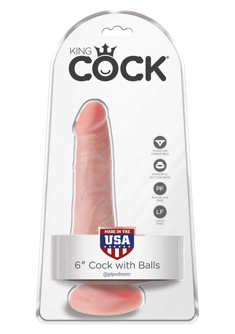 Pipedream King Cock - 6" Dildo - Erolanya